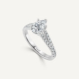 Pear D/VS2 IGI Certified Lab-Created Nora Ring