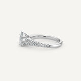 Pear D/VS2 IGI Certified Lab-Created Nora Ring