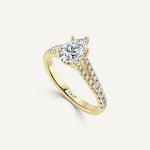 Pear D/VS2 IGI Certified Lab-Created Nora Ring