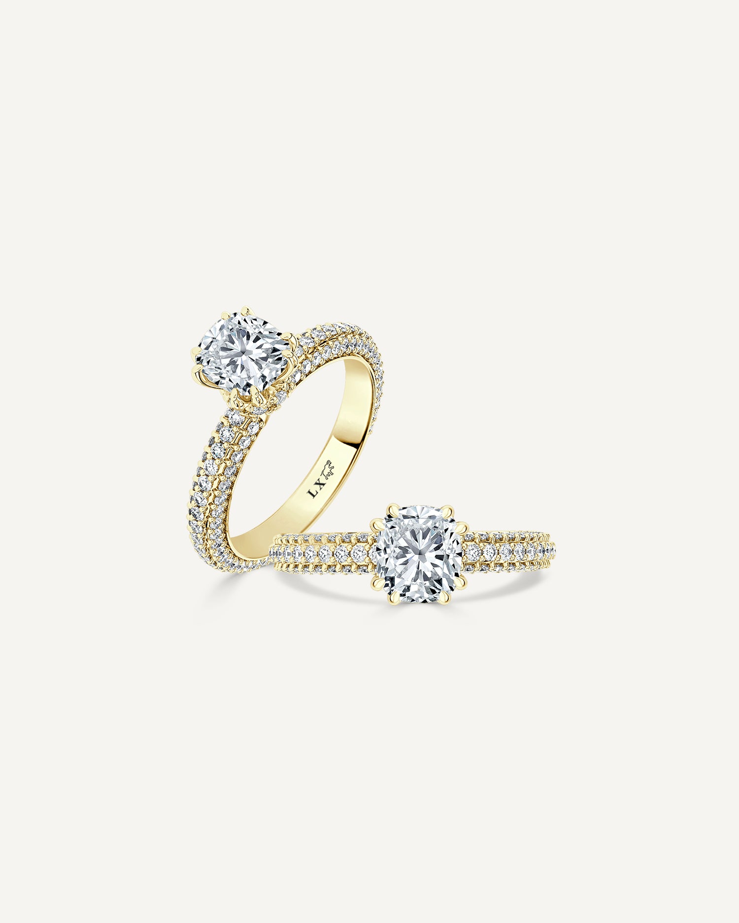 2CT Cushion Nova Ring