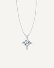 0.50CT Princess Diamond Solitaire Pendant