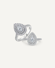 1.7CT IGI Certified D/VS2 Lab-Created Pear Reverie Ring
