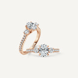 Oval Trinity Engagement Ring