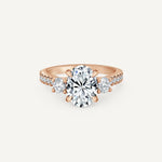 Oval Trinity Engagement Ring