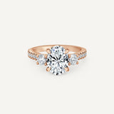 Oval Trinity Engagement Ring