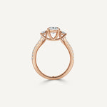 Oval Trinity Engagement Ring