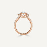 Oval Trinity Engagement Ring