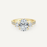 Oval Trinity Engagement Ring