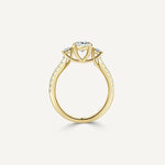 Oval Trinity Engagement Ring