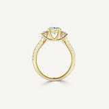 Oval Trinity Engagement Ring