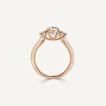 Pear Trinity Engagement Ring