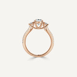 Pear Trinity Engagement Ring