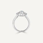 Pear Trinity Engagement Ring