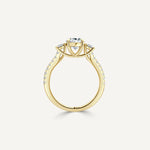 Pear Trinity Engagement Ring