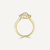 Pear Trinity Engagement Ring