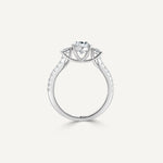 Round Trinity Engagement Ring