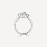 Round Trinity Engagement Ring