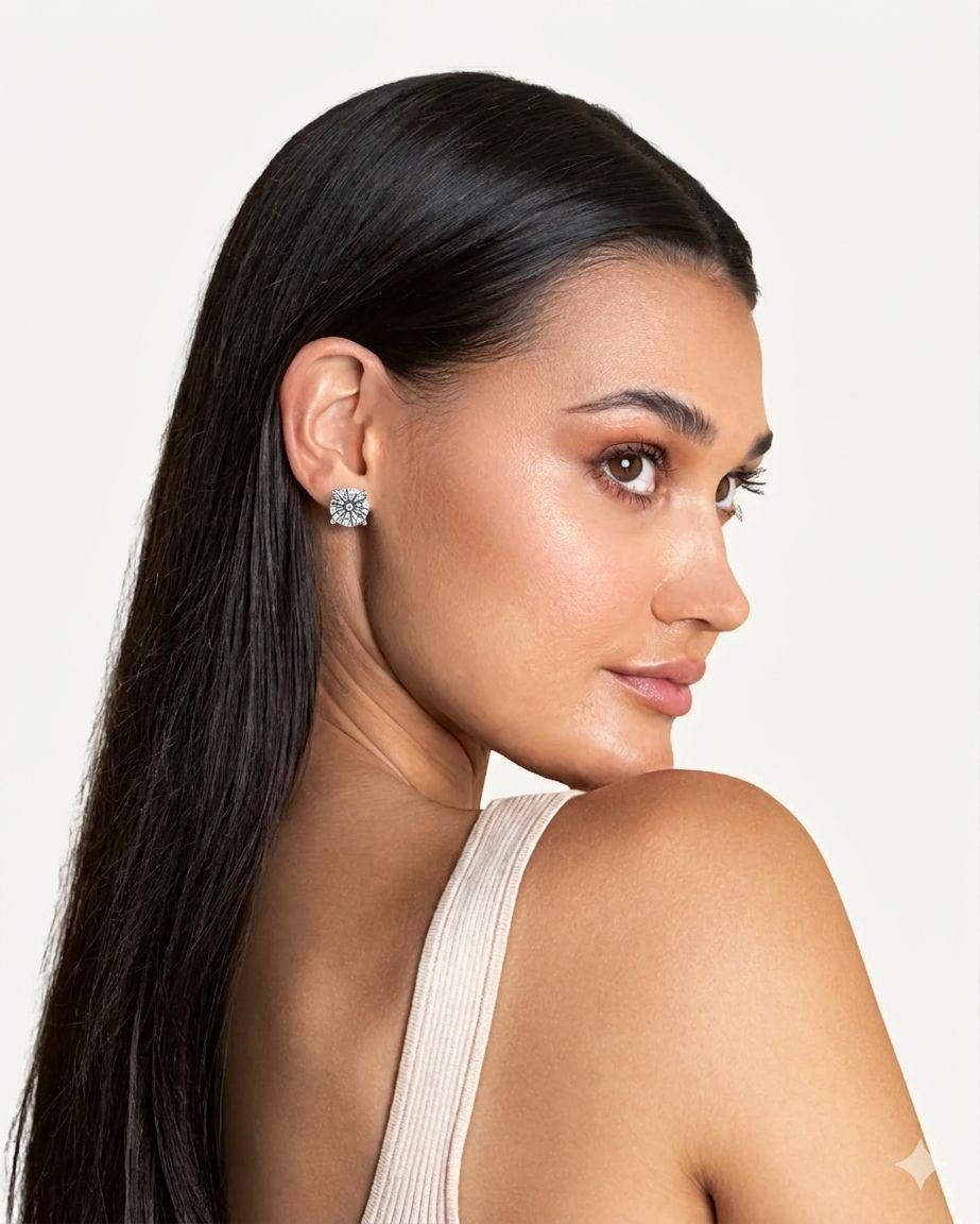 2.00 TDW Lab-Grown Diamond 14K Pushback Stud Earring